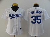 Women Dodgers 35 Cody Bellinger White 2020 Nike Cool Base Jersey,baseball caps,new era cap wholesale,wholesale hats